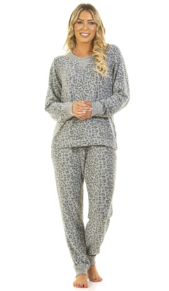 La Marquise Cloudknit  Lush Leopard Long Sleeve Pyjama